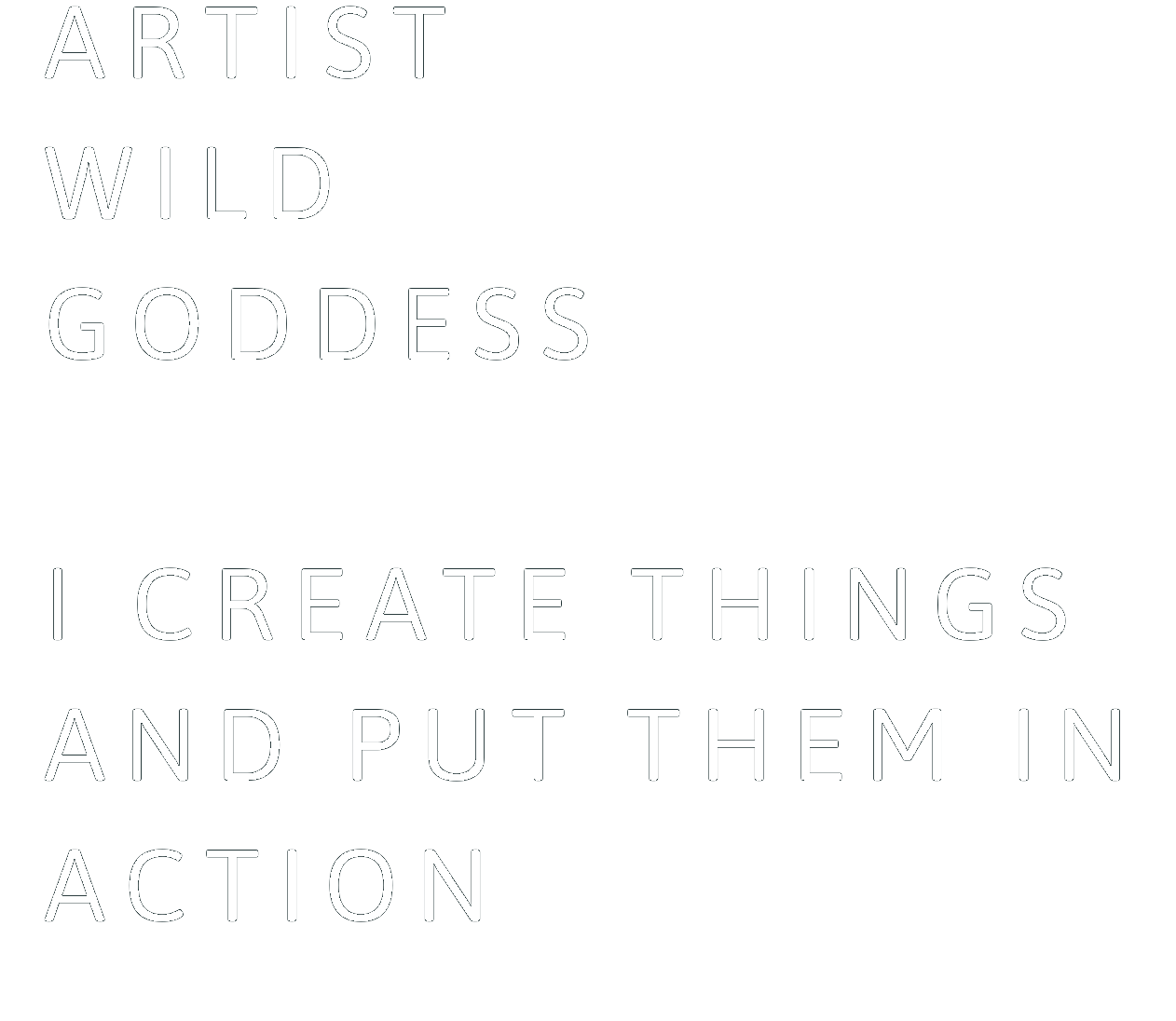 I create things